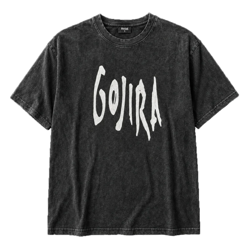 Метъл тениска Gojira с щампа отпред и отзад