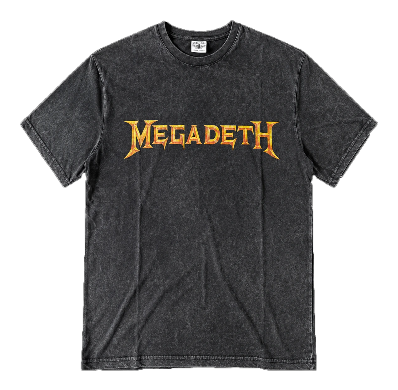 Метъл тениска Megadeth с щампа отпред и отзад