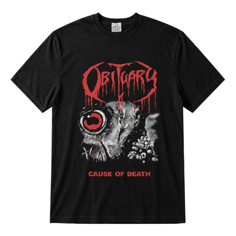 Метъл тениска Obituary с щампа отпред