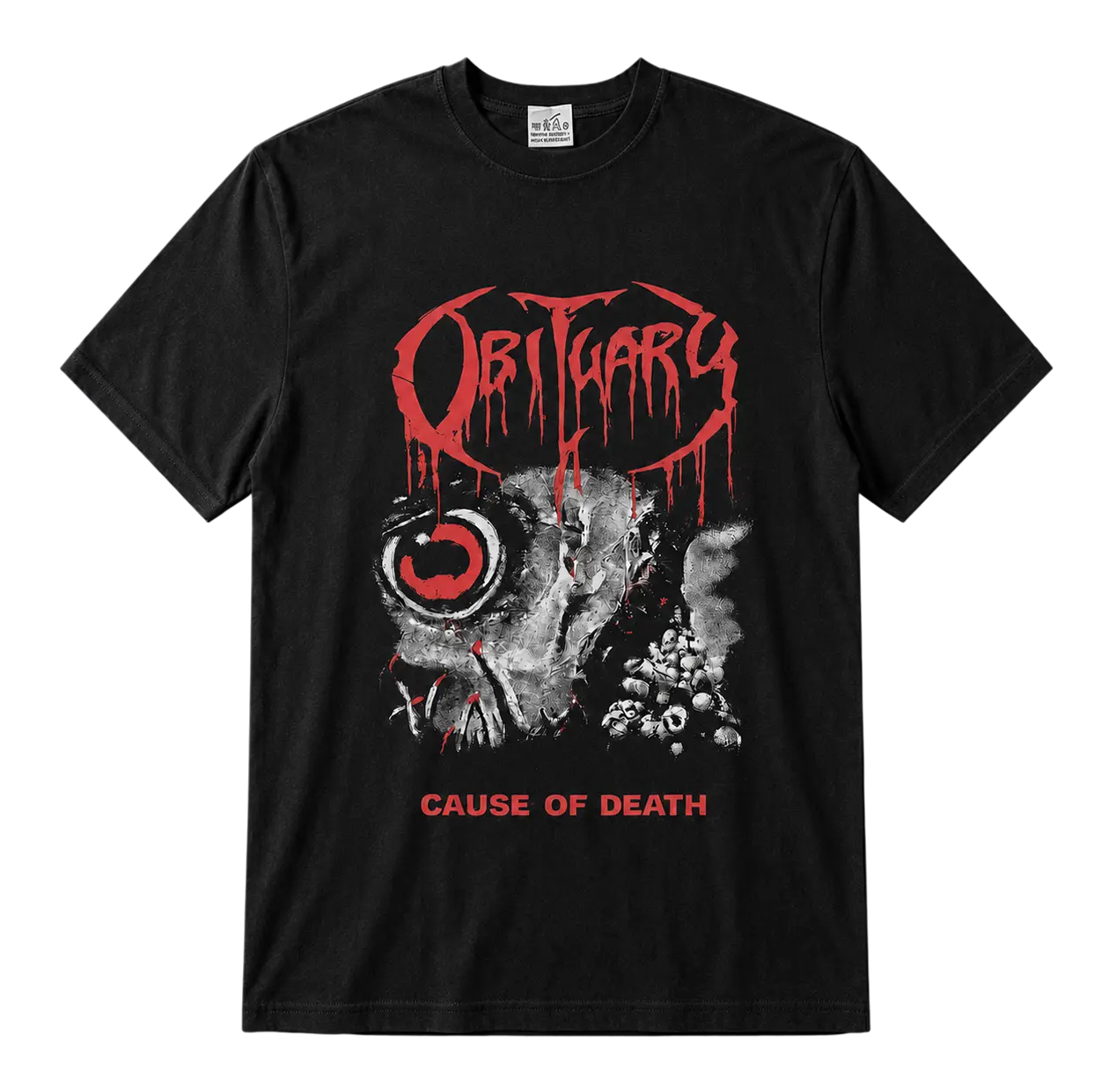 Метъл тениска Obituary с щампа отпред