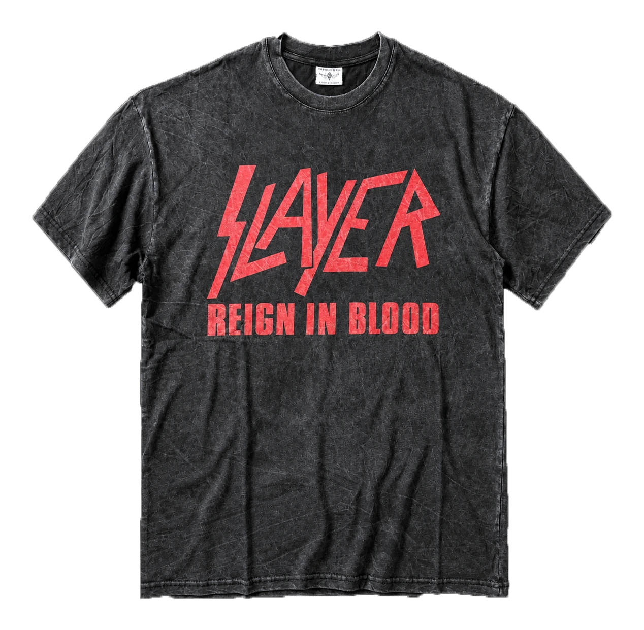 Метъл тениска Slayer с щампа отпред и отзад