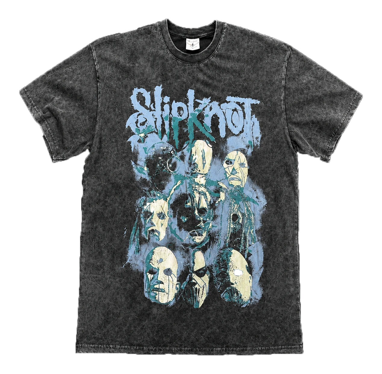 Метъл тениска Slipknot с щампа отпред и отзад