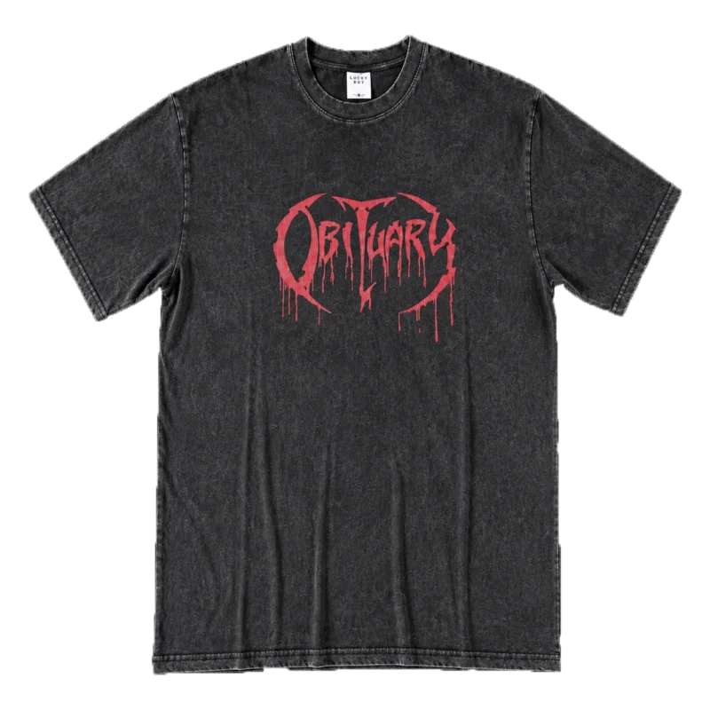 Метъл тениска Obituary с щампа отпред и отзад
