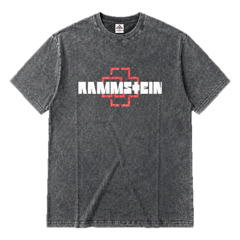 Метъл тениска Rammstein с щампа отпред и отзад