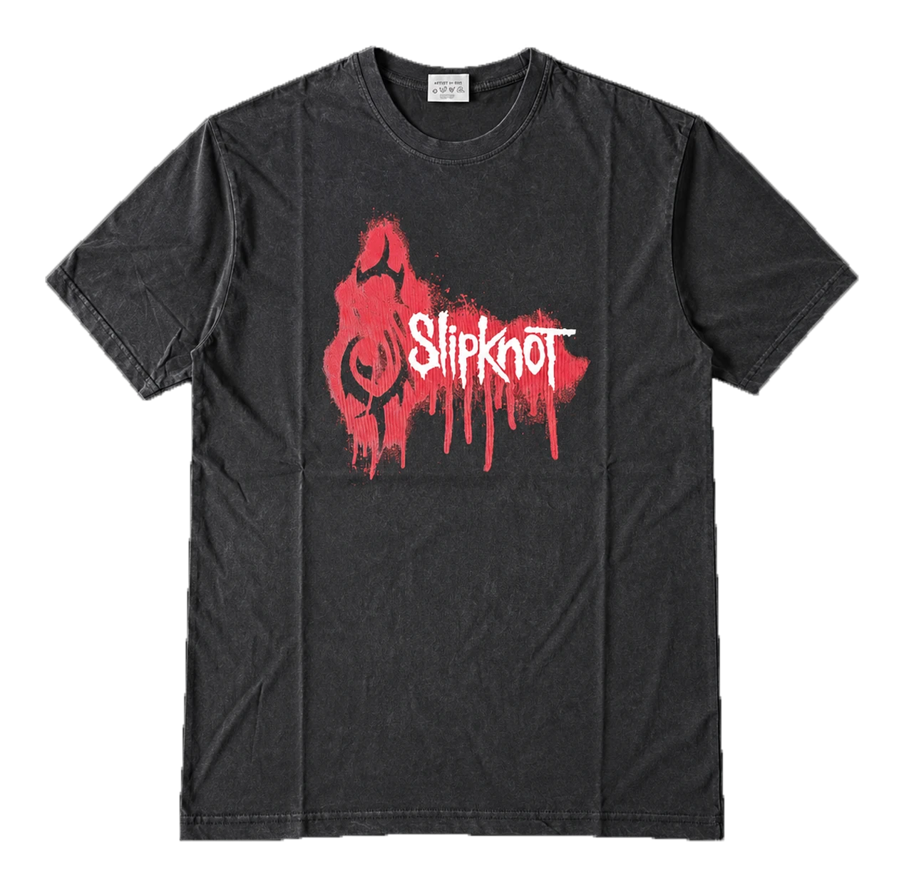 Метъл тениска Slipknot с щампа отпред и отзад